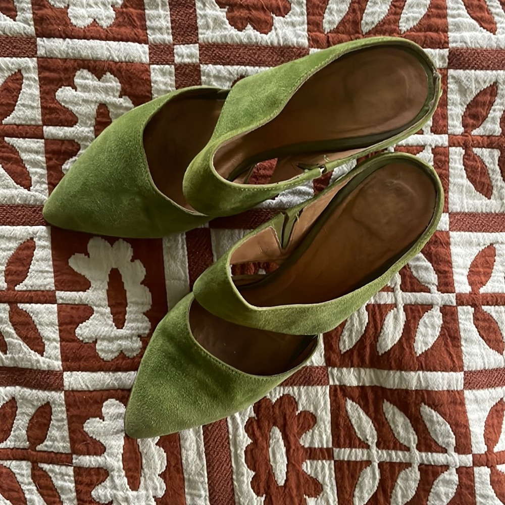 Intentionally Blank Suede Block Heels